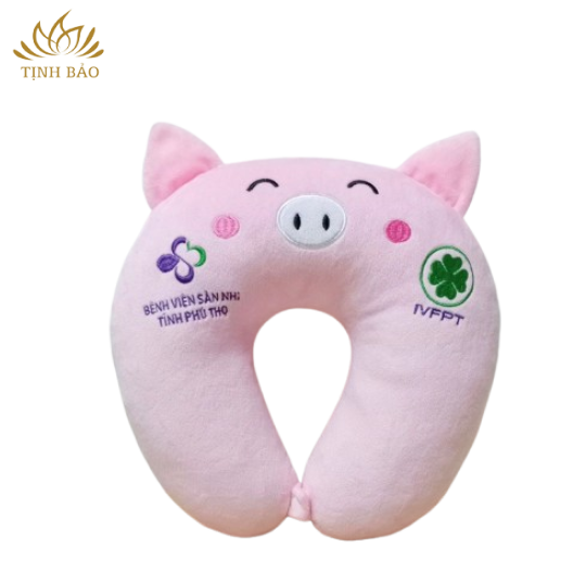 Gối Chữ U, May Tai Kiểu, Thêu Logo Theo Yêu Cầu