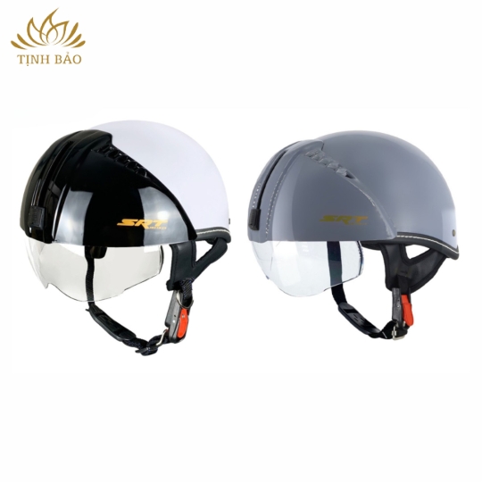 Nón Bảo Hiểm Nửa Đầu Kính Âm