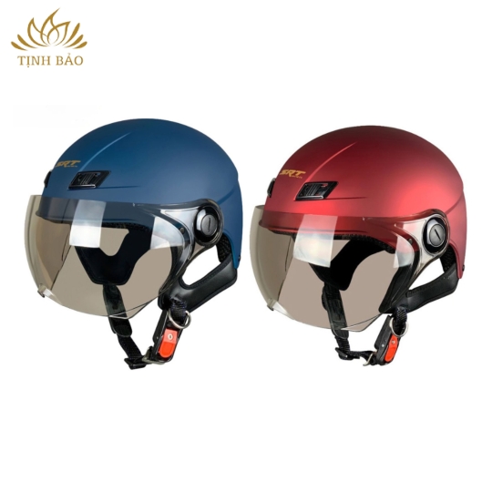 Nón Bảo Hiểm Nửa Đầu Có Kính