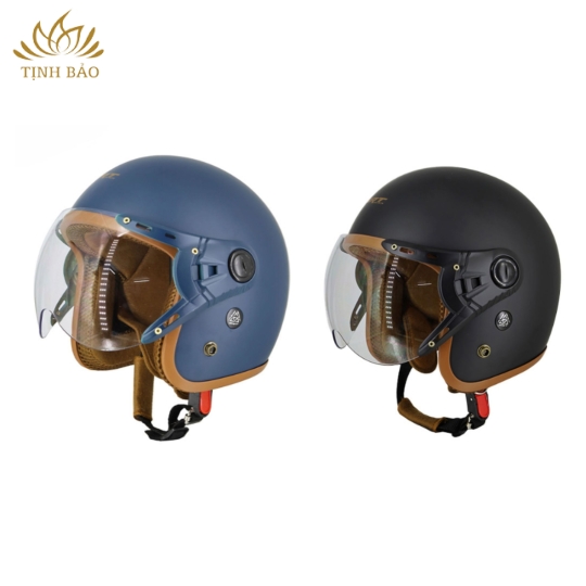 Nón Bảo Hiểm 3/4 Đầu Có Kính Càng