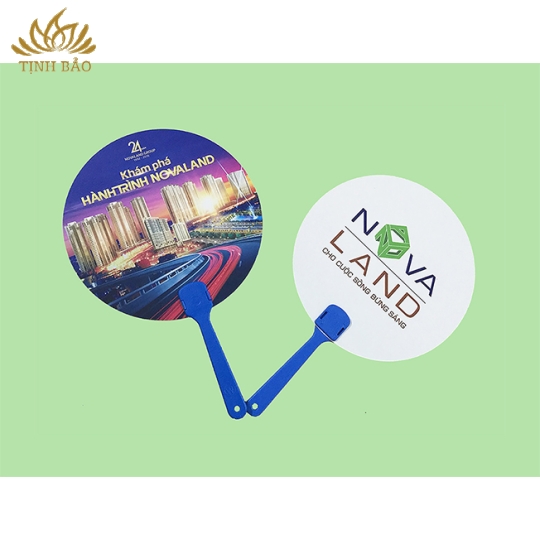 Quạt Nhựa PP Nguyên Sinh Cầm Tay In Theo Yêu Cầu