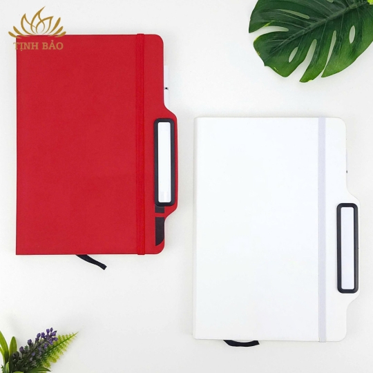 Sổ Tay Kèm Bút Tích Hợp Để Điện Thoại Làm Quà Tặng TB13