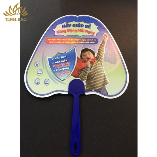 Quạt Nhựa PP Nguyên Sinh Cầm Tay In Theo Yêu Cầu