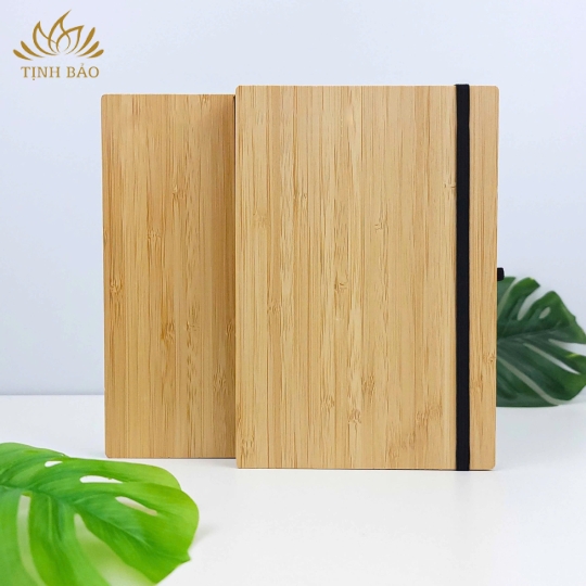 Sổ Bìa Tre In/Khắc Logo Theo Yêu Cầu TB12